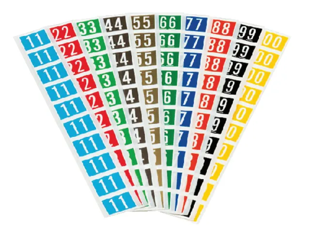 Codetabs voor Jalema Secolor mappen 0-9 zelfklevend 300st