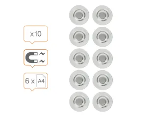 Glasbordmagneet Nobo extra sterk 32mm 10 stuks - 3