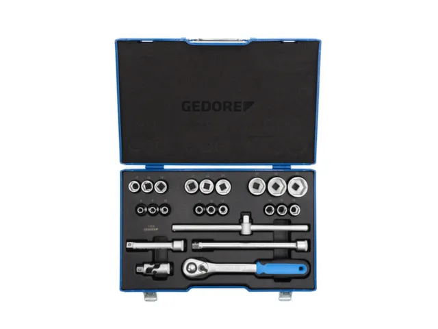 19 EMU-20 Dopsleutelset 1/2 inch,23-delig,zeskant,8-32mm