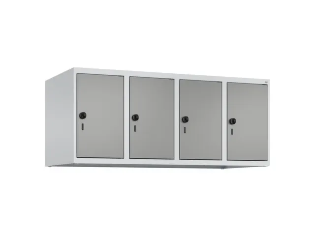 opzetkast,v. locker,4vak.,vak B 300mm,HxBxD 500x1200x500mm