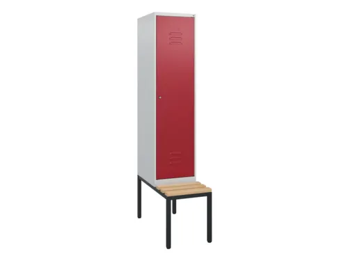 locker met bank,HxBxD 1950x400x815mm,1vak,vak B 400mm,cil.-slot