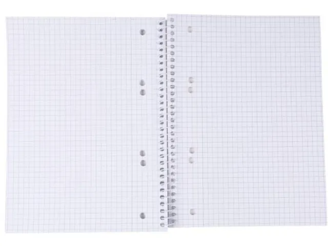spiraalschrift A5 80 vel geruit 5mm Blauw
