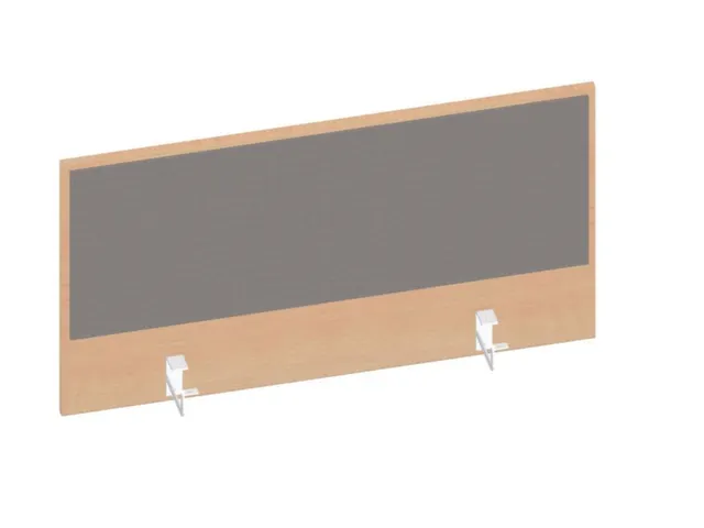 baliepaneel,v. bureau,aanbouw achter,B 1000mm,NE-esdoorn,BN8078-grijs