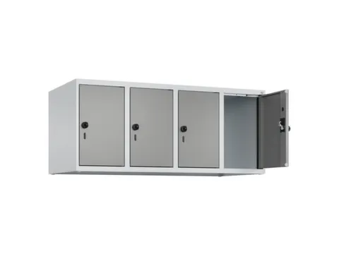 opzetkast,v. locker,4vak.,vak B 300mm,HxBxD 500x1200x500mm