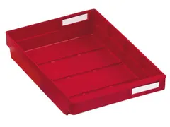 Stellingbak Extra Vlak Pp Hxbxd 65X240X300Mm Rood