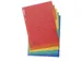 Tabbladen glanskarton 225g 5-delig A4 Assorti
