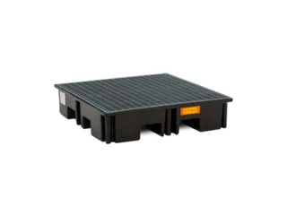 PE-opvangbak,v. 4x200l vat,opvangvol. 425l,HxBxD 360x2420x880mm - 1