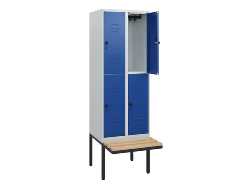 Dubbeldekse dekenkist,HxBxD 1950x600x815mm,2x2vak.,vak B 300mm