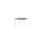 Domino Basic Tafel Vaste Hoogte 800x800mm Logan Eiken 25mm Wit 4-Poots