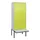 PBM-locker met bank,HxBxD 2120x800x815mm,2vak,vak B 400mm,cil.-slot