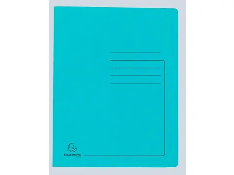 Snelhechtmap glanskarton 355g A4 turkois