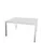 vergadertafel,HxBxD 740x1400x1400mm,hoekig,MP-lichtgrijs