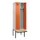 locker met bank,voor scheiding van kleding,HxBxD 2120x600x815mm,2vak