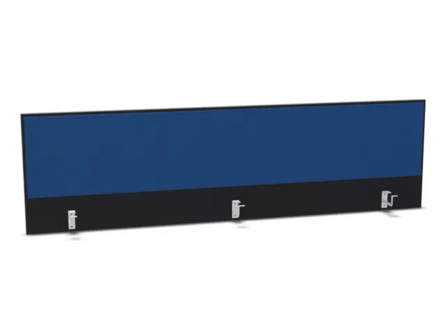 opzetpaneel bureau aanbouw achter B 2000mm CC-zwart BN6016-blauw