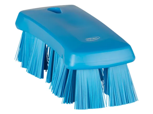 Vikan 3891-3 UST Kleine Werkborstel Harde vezel 176mm Blauw