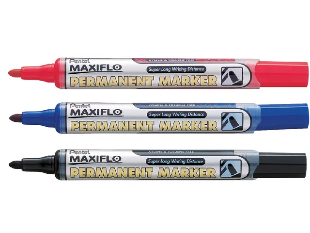 Viltstift Pentel NLF50 maxiflo rond rood 1.5-3mm