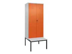 locker voor scheiding van kleding,HxBxD 2120x800x815mm,2vak