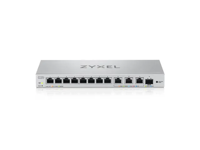 XGS1250-12 Web-Managed Multi-Gigabit Switch inclusief 3-poorts 10G en