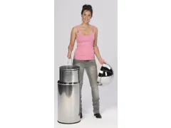 Afvalbak 50 liter hxØ 740x350mm RVS gepolijst