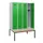 locker met bank,HxBxD 1950x1200x815mm,4vak,vak B 300mm,cilinderslot