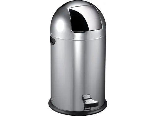 Afvalbak Kickcan metalen binnenbak 33 liter mat RVS