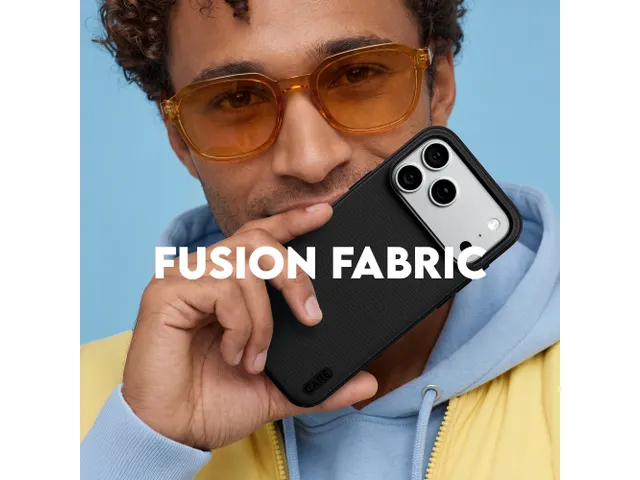 PanzerGlass CARE by Fusion Fabric Case Black w. MagSafe iPhone 1