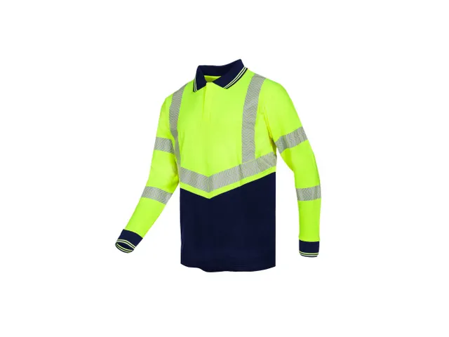 Sioen Ardva 542A polo, geel/marineblauw, maat 3XL, per stuk