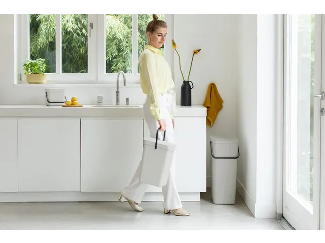 Afvalemmer Sort & Go 12 Liter Lichtgrijs