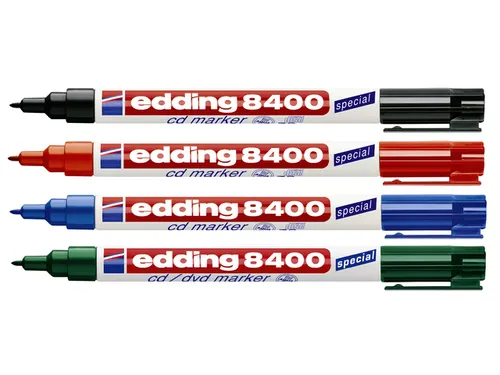 Cd marker edding 8400 rond rood 0.5-1.0mm