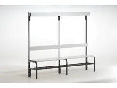 omkleedbank,HxLxD 1670x1500x375mm,alu. lijsten,RAL7016