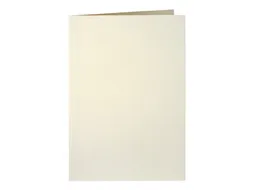 Correspondentiekaart Papicolor dubbel 105x148mm metallic ivoor pak 6 s