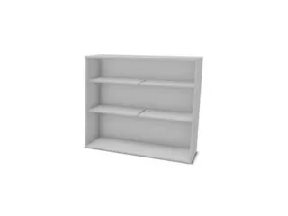 kantoorstelling,opbouwelement,HxBxD 1070x1200x445mm,MP-lichtgrijs - 2