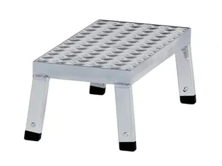 Werkbordes Basismodule A Aluminium H 200 x B 550 x D 250mm Traanplaat - 1
