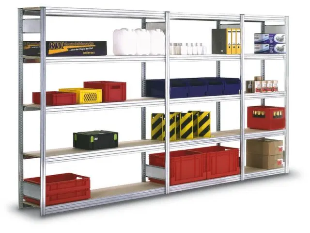 magazijnstelling,grondveld,HxBxD 2500x931x326mm,vakl. 250kg