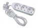 Contactdoos Met 3 Stopcontacten - 1.5m Kabel - WIT - Randaarde