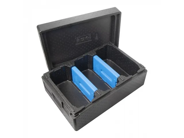Thermobox Eco ijs-transport voor 3 stuks ijs uitschepbak 36x16,5cm