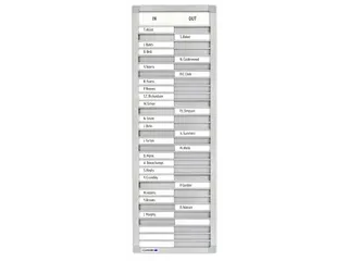 Infobord Legamaster Aan/afwezig 77x28cm 30 namen - 3