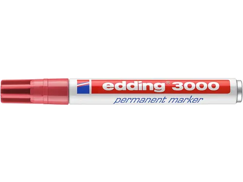 Viltstift edding 3000 rond 1.5-3mm karmijnrood