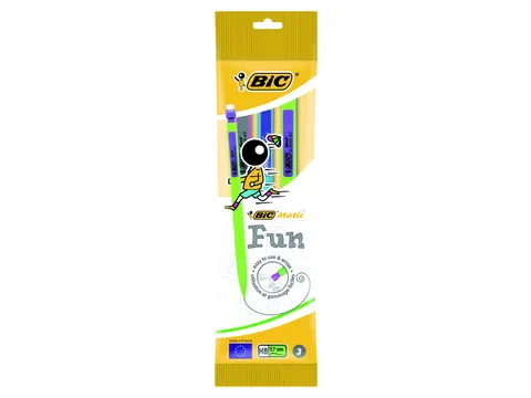 Vulpotlood Bic Matic fun HB 0.7mm blister à 3 stuks
