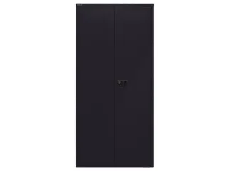 Garderobe-/-Ordnerkast Staalplaat 3 Puntsluiting Kledingstang Zwart - 2
