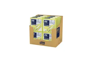 Tork 477910 Soft Dinnerservet Advanced Limoen 39x39cm - 2
