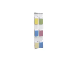 wandfolderhouder,HxBxD 978x284x54mm,v. 6xDIN lang