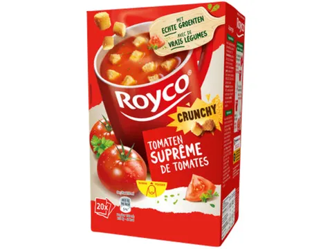 Soep Royco tomaten supreme met croutons 20 zakjes