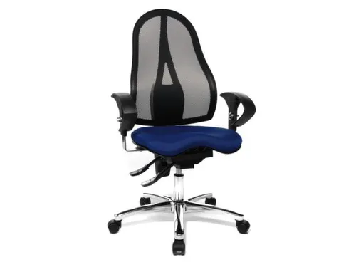 Topstar bureaustoel Sitness 15 met permanent-contactmechanisme Blauw