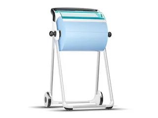 Tork 652000 W1 Performance mobiele Vloerstandaard Wit/blauw - 3