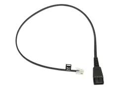 Jabra 8800-00-25, 0,5 m, QD, RJ-10, Zwart, Mannelijk, Mannelijk