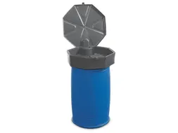 trechter,v. 200l vat,HxØ 190x690mm,m. deksel