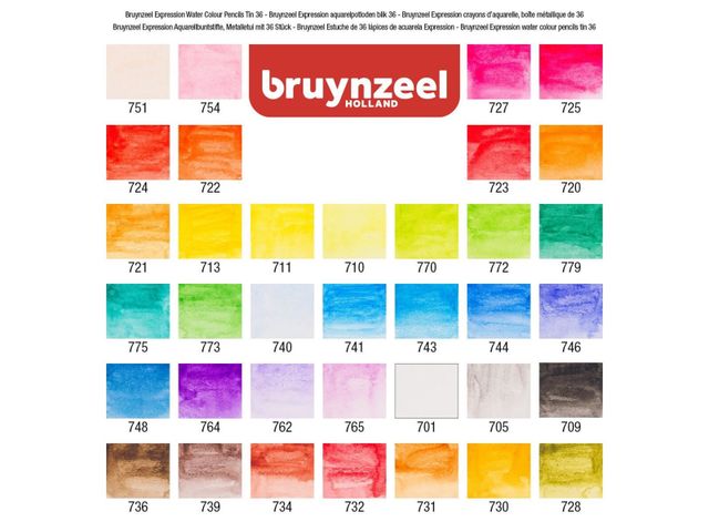 Oh jee Worden Zelfgenoegzaamheid Kleurpotloden Bruynzeel aquarel Expression blik à 36 stuks assorti |  KleurpotlodenWinkel.nl
