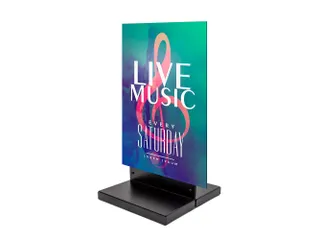 Reclamepaneel Panel Base Staal 40x40 cm Zwart - 8