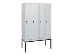 locker,HxBxD 1950x1200x500mm,4vak,vak B 300mm,draaigrendel